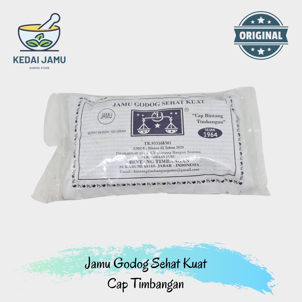 

Jamu Godog Sehat Kuat cap TIMBANGAN 100gr