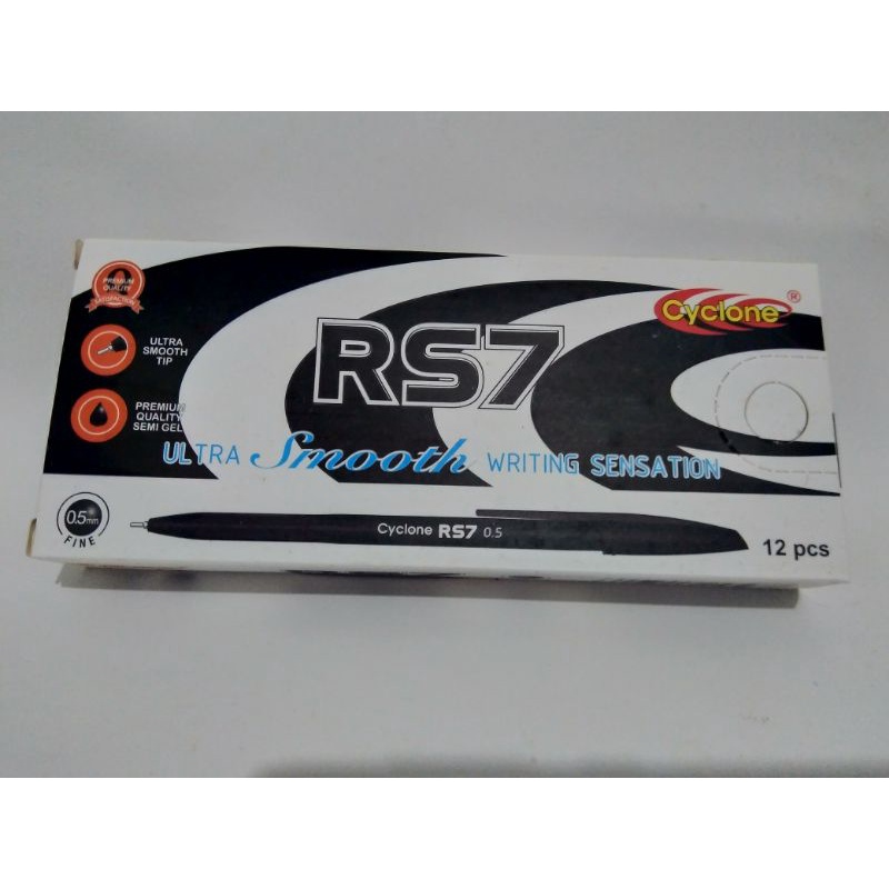 

Cyclone RS 7 Ballpoint / Pulpen semi gel hitam