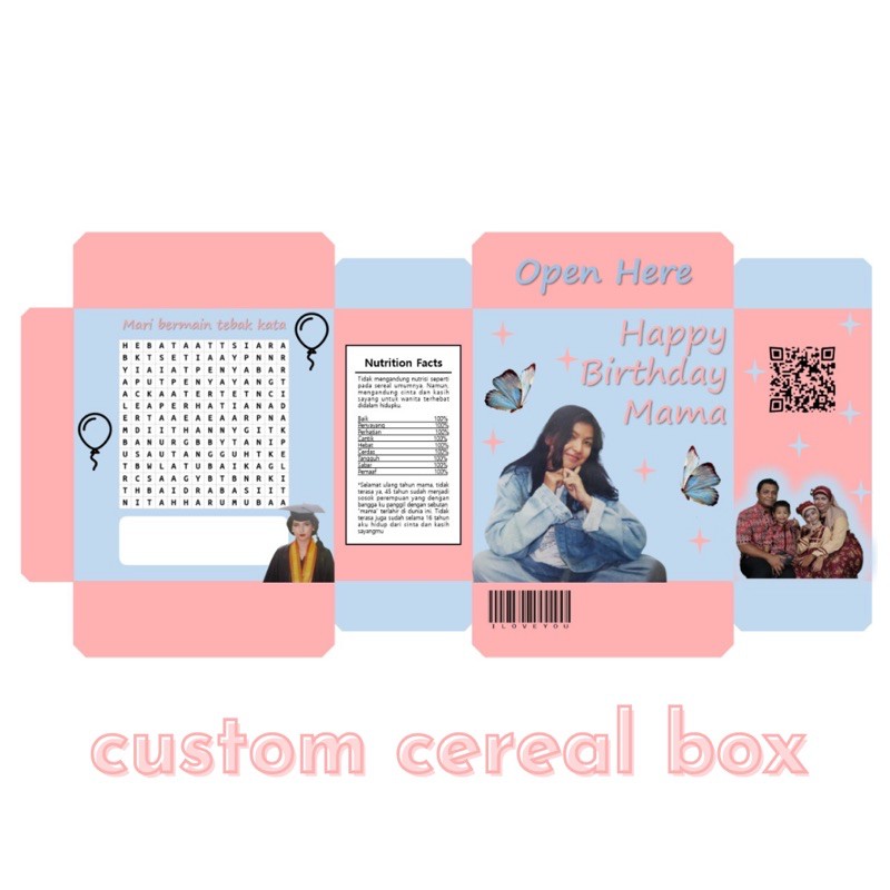 

custom cereal box