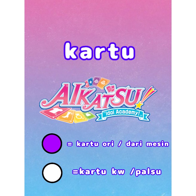 kartu asik aikatsu (SEXY tops)