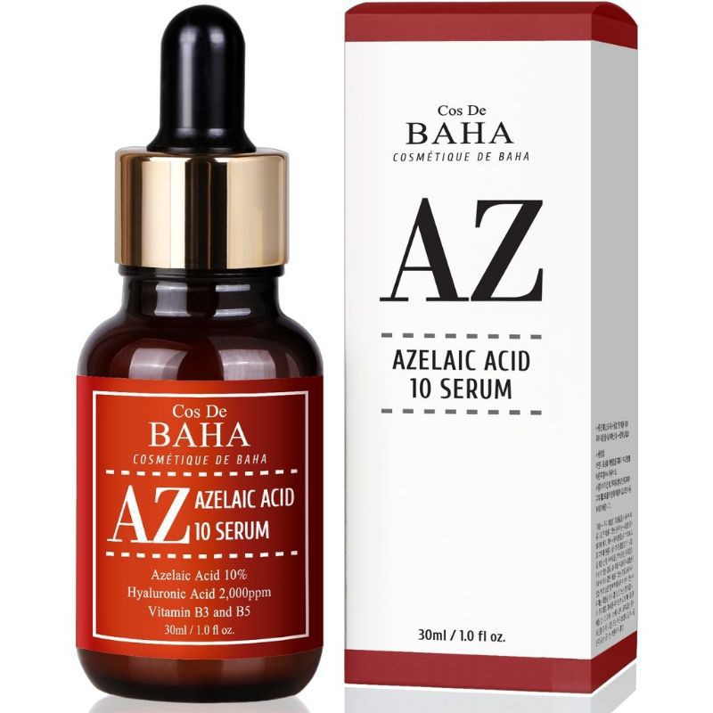 Cos De BAHA (AZ) Serum Azelaic Acid 10% with Niacinamide Kulit Rosacea Mengurangi Bekas Jerawat Kist