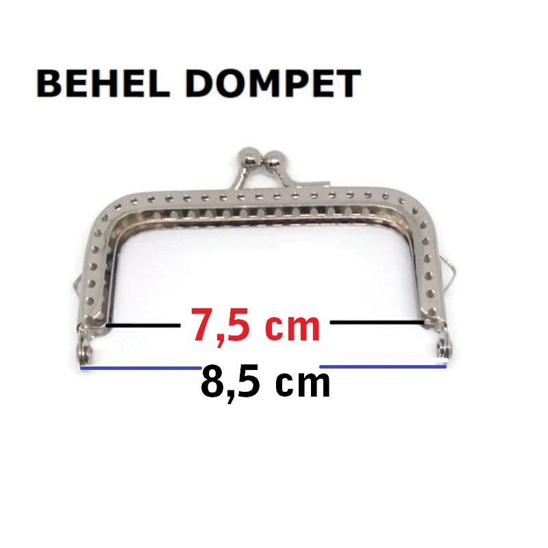 BEHEL DOMPET Kotak - nikel 8,5 cm