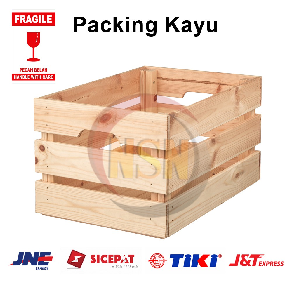 Packing Box Kayu Untuk LCD LED Extra Bubble Wrap