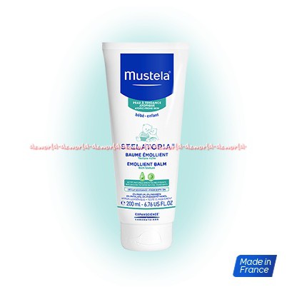 Mustela Stelatopia Baume Emollient 200ml Creme Krim Melembabkan Kulit Bayi Yang Kering