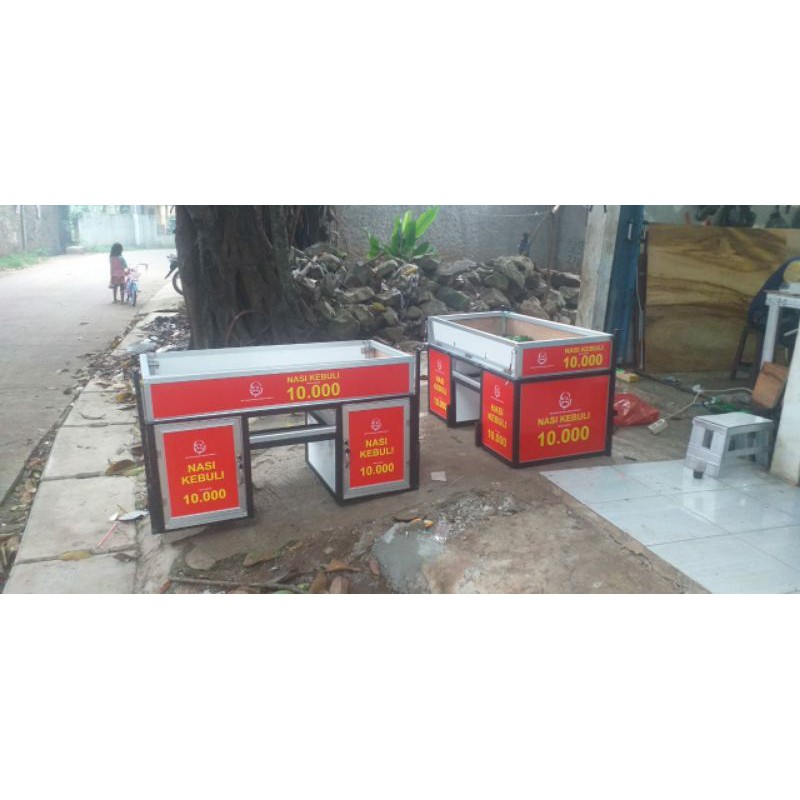 booth portable alumunium uk 120x60cm polos