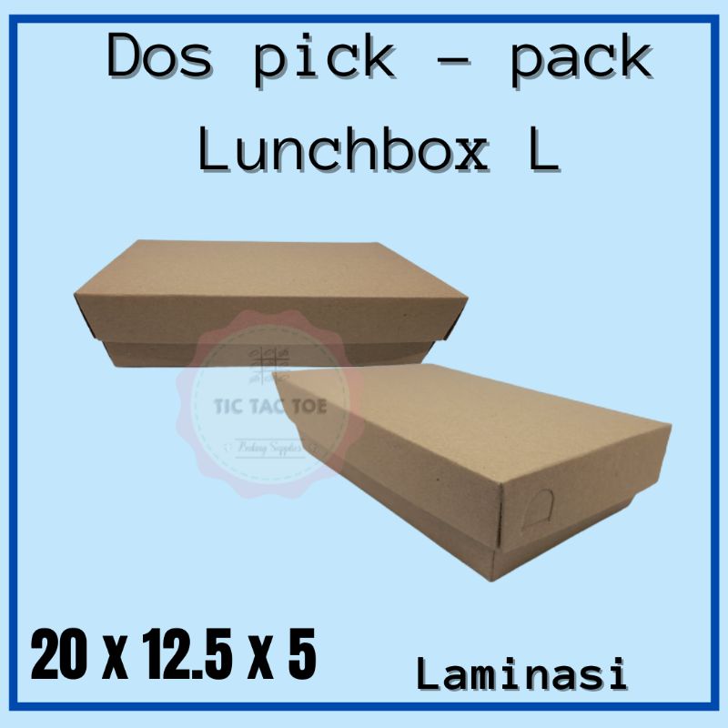 lunchbox L/dos lunchbox /dos coklat /kotak makan/isi 10pcs