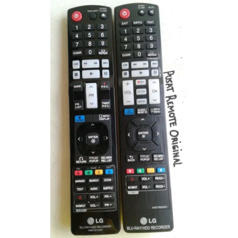REMOTE REMOT DVD HDD RECORDER LG ORIGINAL ASLI