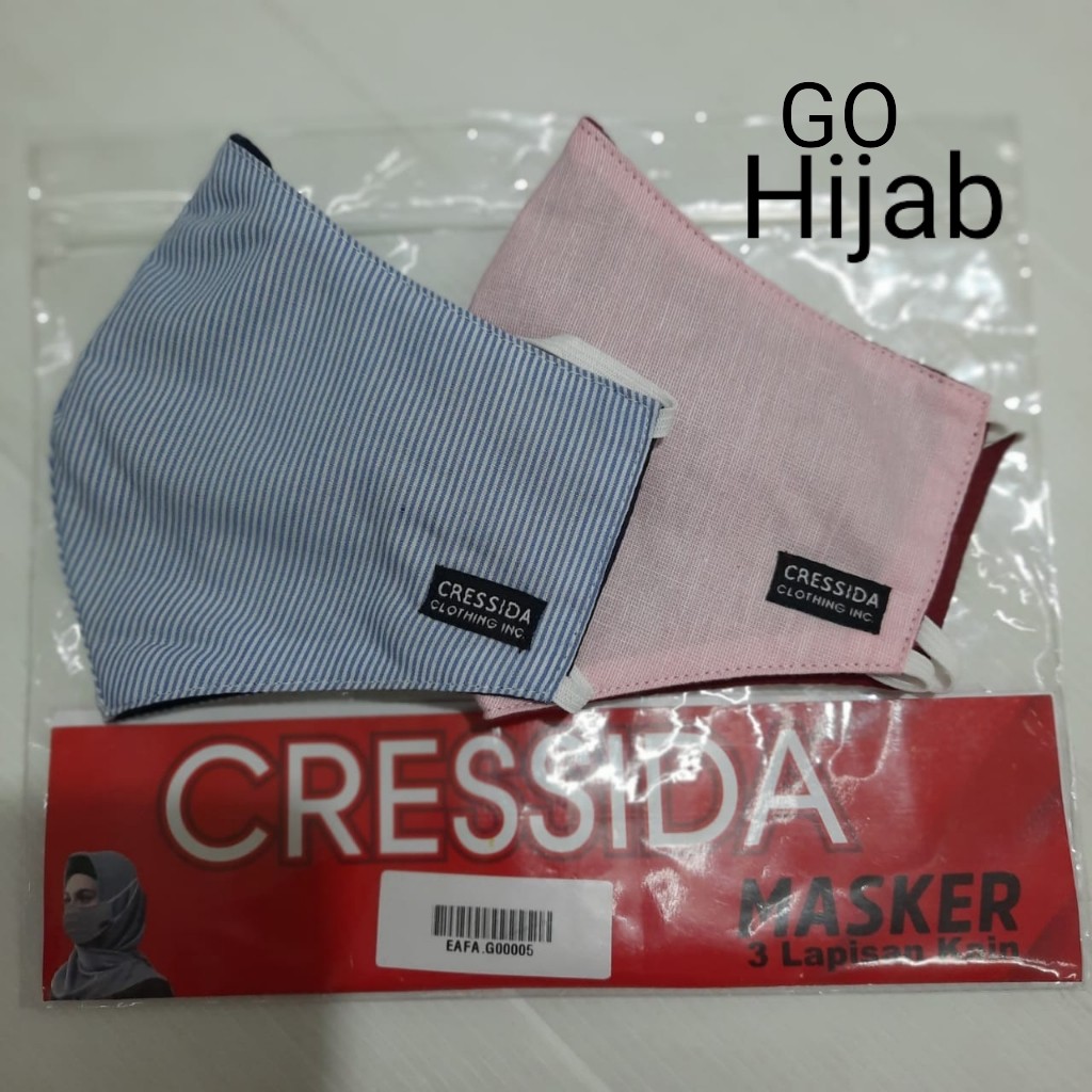 gos CRESSIDA MASKER Hijab isi 2 Masker Dewasa Katun - EAFA.G00005