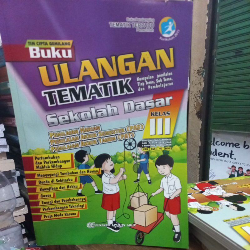 Buku ulangan tematik kelas 3 sd.