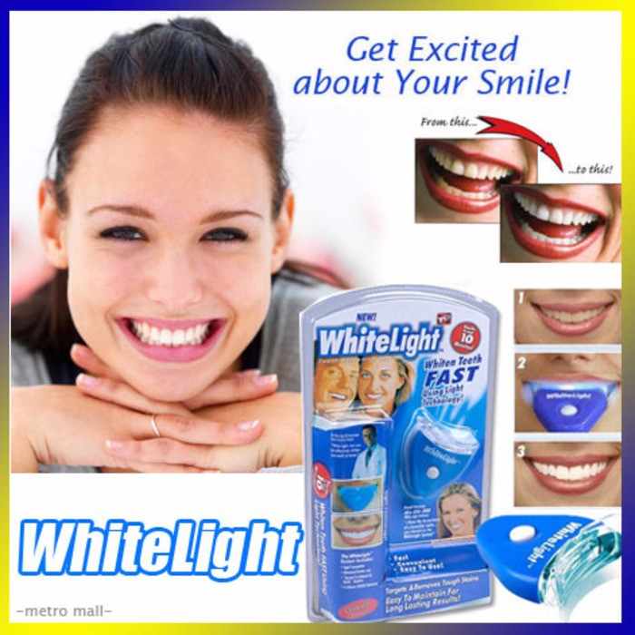 VOM-White Light Pemutih Gigi WhiteLight Whitening Teeth 0378