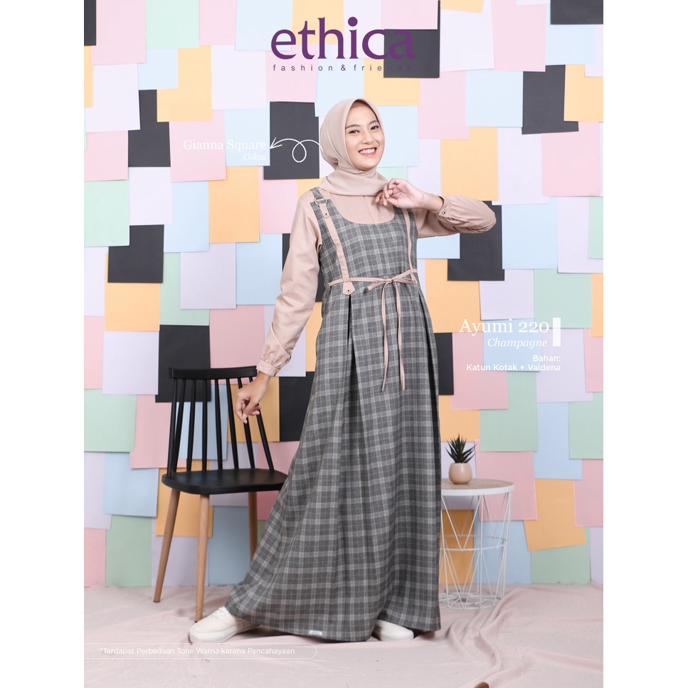 GAMIS TERBARU 2021 ETHICA AYUMI 220 CHAMPAGNE