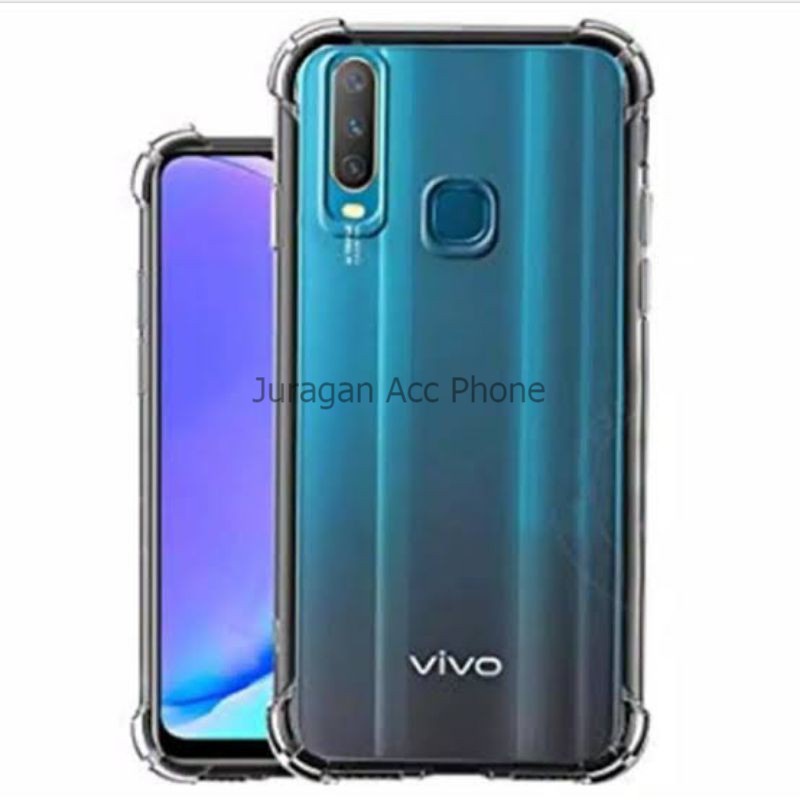 Case Anticrack Soft Case Bening Anti Shock Vivo Y12 ,Y12I,Y12s, Casing Silikon Anti Crack Original