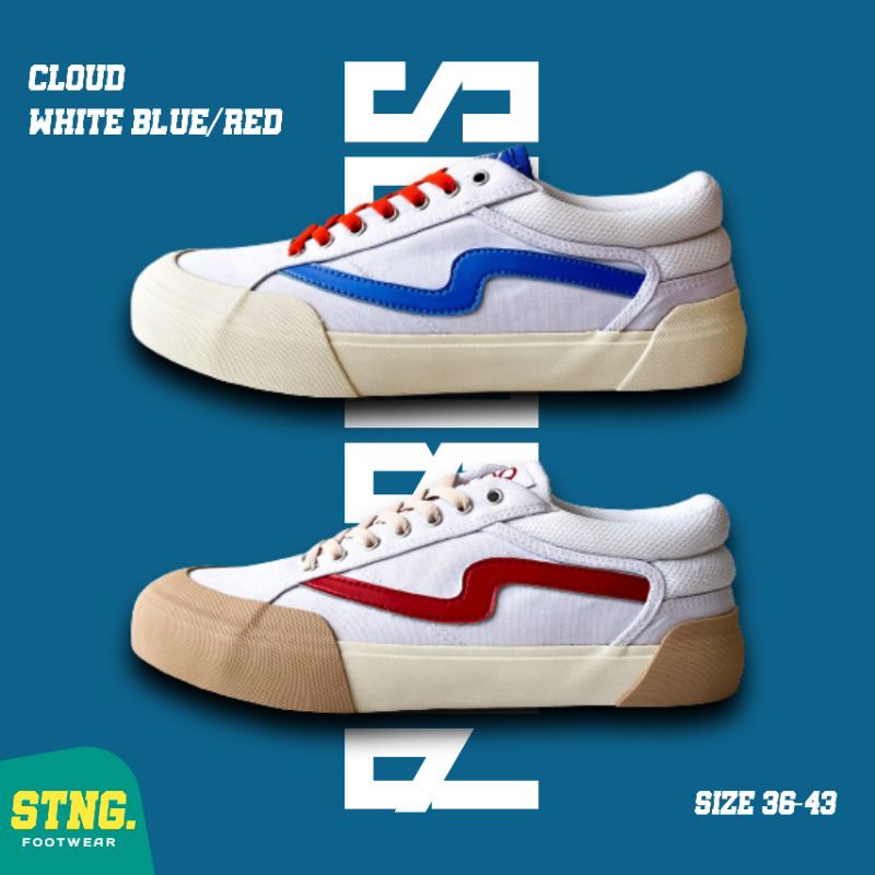 PATROBAS CLOUD WHITE BLUE | WHITE RED