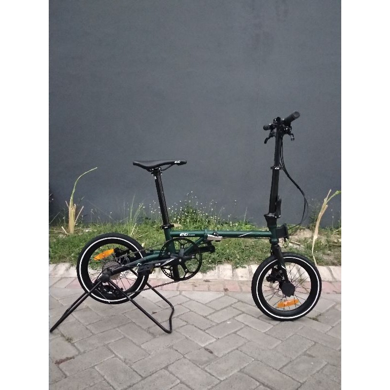 Sepeda Lipat Seli Evergreen EG Maximus Edge Gen Vol 2 Baru Istimewa 9 Speed Hidrolik Disc Brake