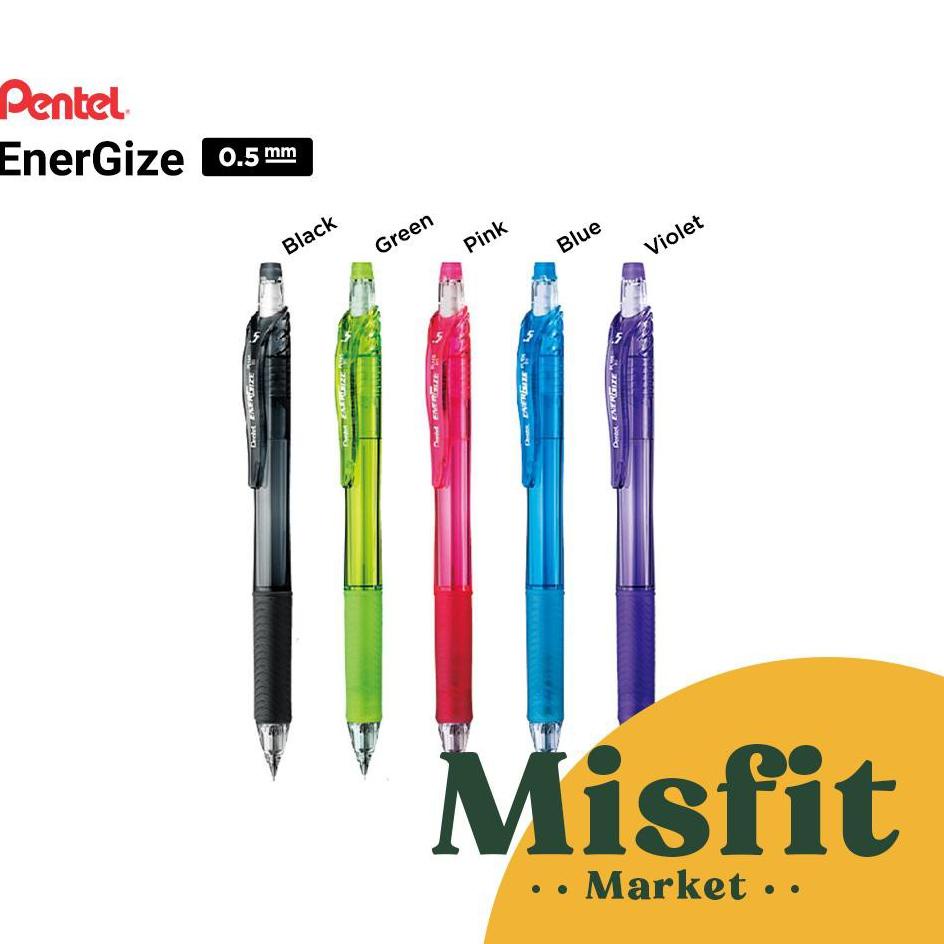 

Siap Kirim.. Pentel Energize PL105 Mechanical Pencil 0.5 mm Pensil Mekanik