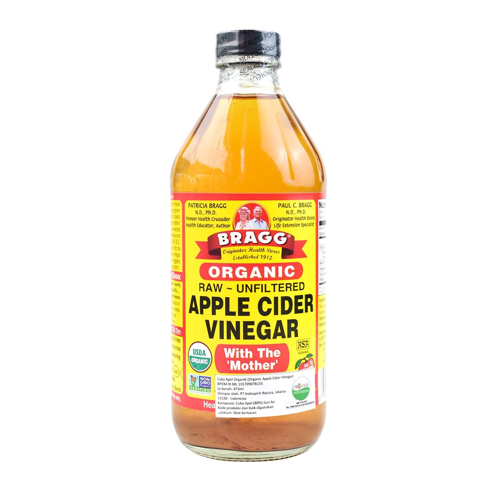 Bragg Anic Apple Cider Vinegar Cuka Apel 473 Ml Indonesia