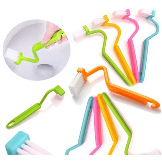 Sikat Sudut Kloset WC Lengkung Toilet Brush Pembersih Sudut Serbaguna Kamar Mandi Dapur Wastafel
