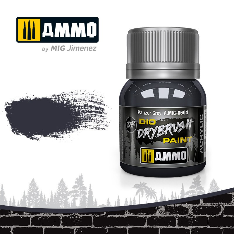 

AMIG0604 Drybrush : Panzer Grey (40ml jar)