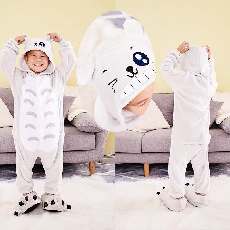 KOSTUM ONESIE TOTORO COSPLAY PIYAMA ANAK