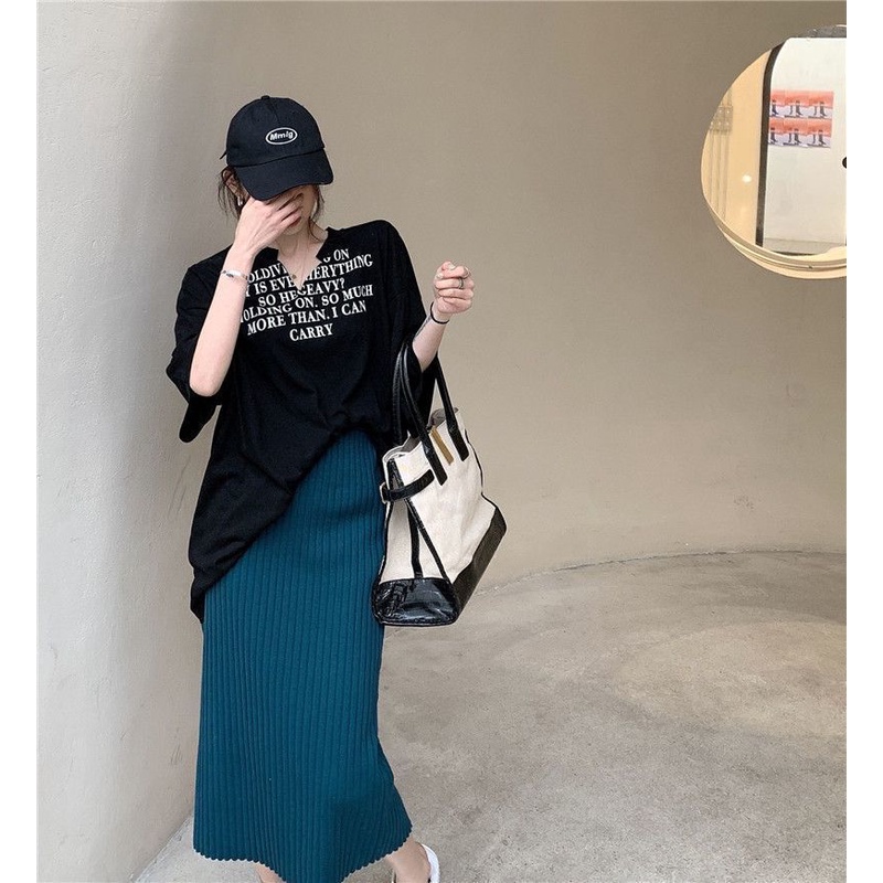 【Ready】[✅BISA COD] #Sisjuly# Y2K Top 2022Gadis Gaya Korea Lengan PendekTT-shirt Musim Panas Trendi Temperamen200Kebesaran Wanita Longgar Terima Dalam 2-3 Hari Dukung COD