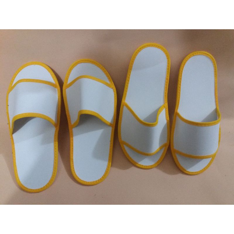 slippers #sandal lantai #sandal hotel# bahan sepon 4ml /list kuning