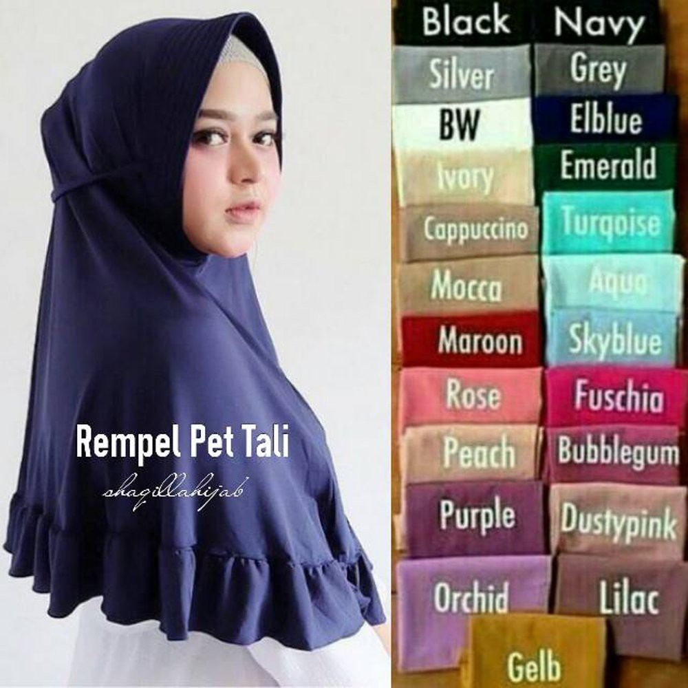 HIJAB REMPEL PET TALI