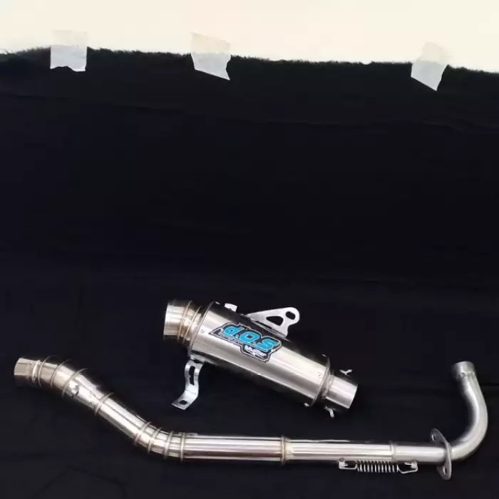 KNALPOT DOS RACING JUPITER Z VEGA SUPRA BLADE KNALPOT BEBEK KOLONG