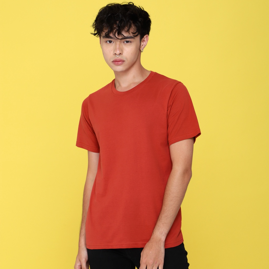 Sensei Kaos  Polos Merah Bata 100% Cotton 24's