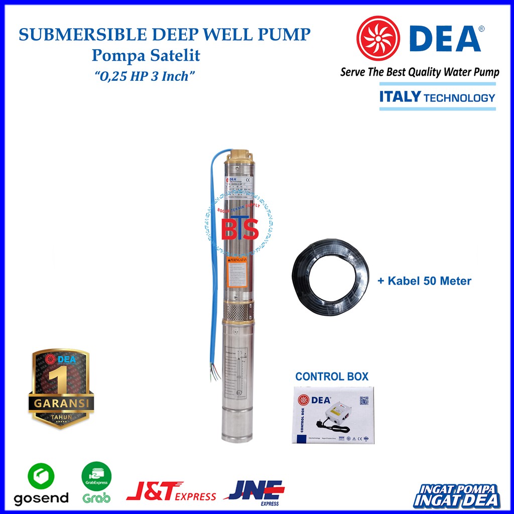 Pompa Satelit DEA 0.25 HP 3 Inc (Submersible Pump) - Noril