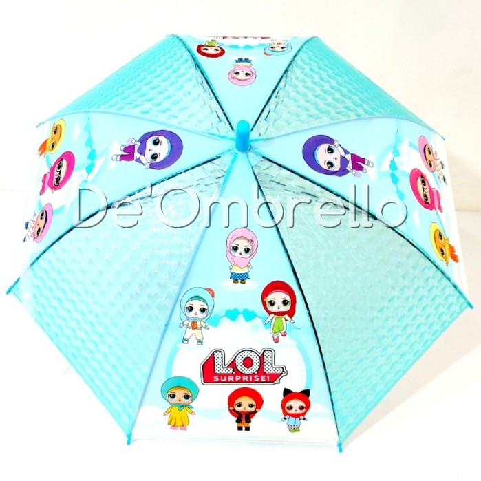 (006B LOL)DE'OMBRELLO! Payung PVC  Motif LOL JILBAB