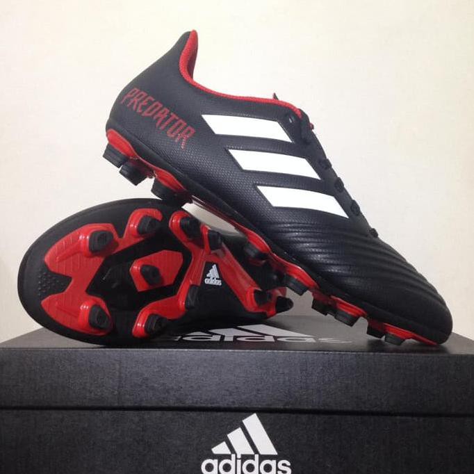 BI9 SALE Sepatu Bola Adidas Predator 18.4 FXG Black Red DB2007 Original BNIB SDWD