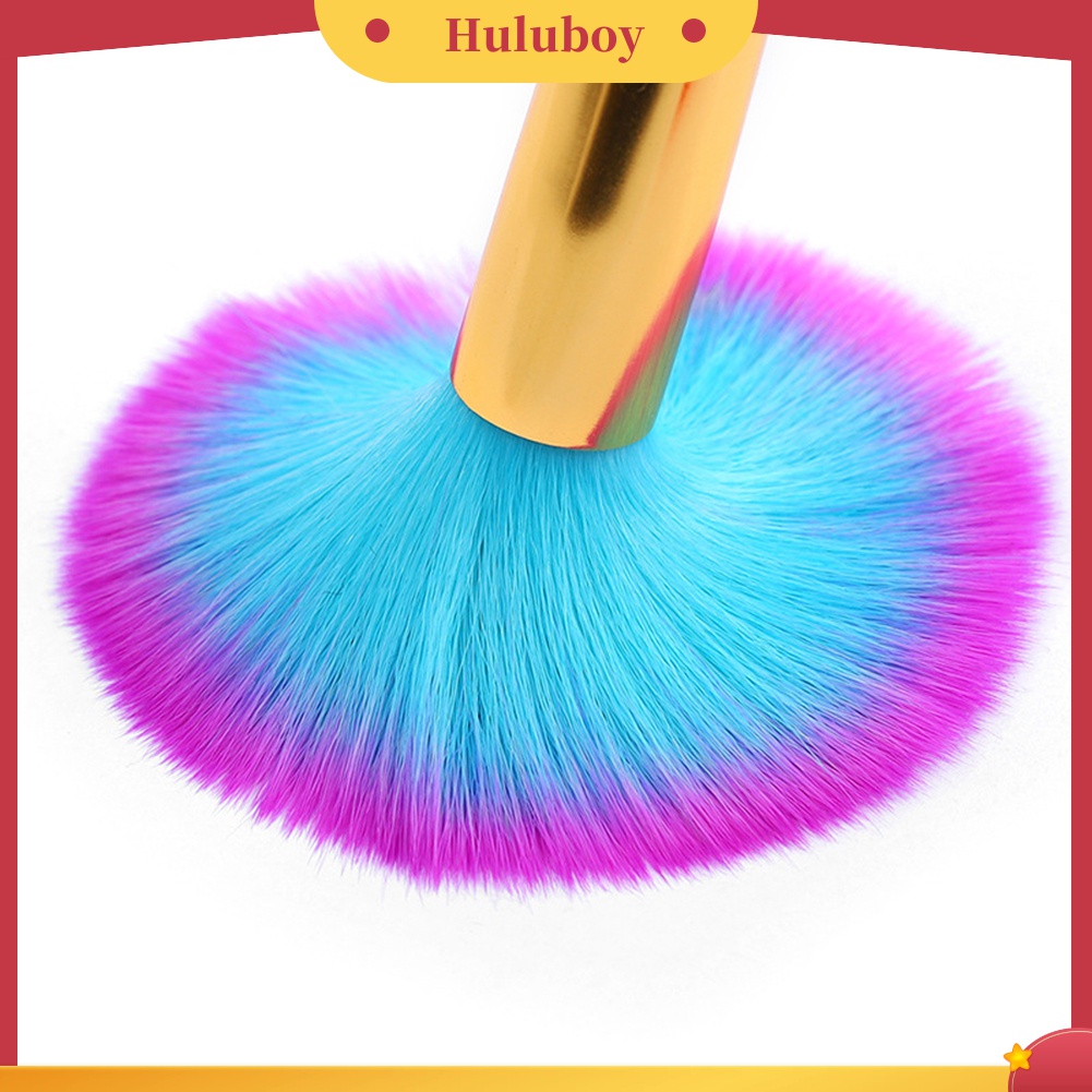 Huluboy Huluboy♡ Brush Bulu Lembut Warna-Warni Untuk Membersihkan Kutek Gel UV Manicure / Pedicure