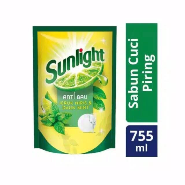 Sunlight Anti Bau Jeruk Nipis & Daun Mint 755ml