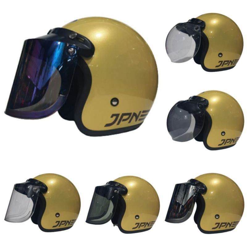 Helm jpn kuning lemon glossy ORIGINAL ((COD))