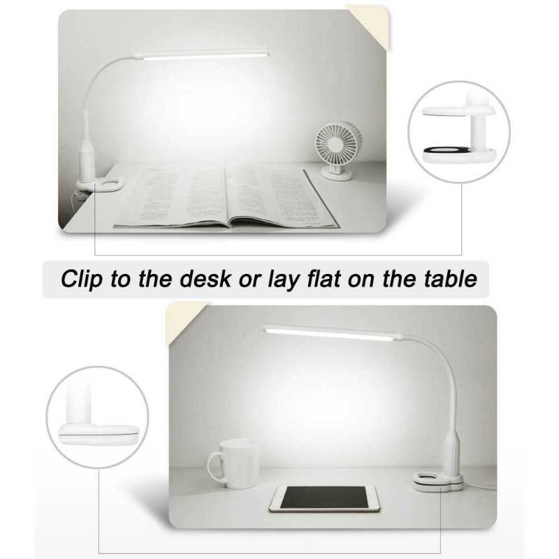 Lampu Meja Lampu Belajar LED Eye Protection Desk Lamp Clip 24 LED 5W