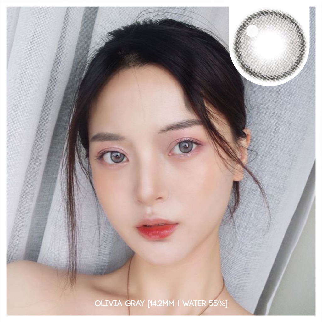 MIKHAYLOVESHOP Softlens Olivia Gray (Grey) | Kittykawaii