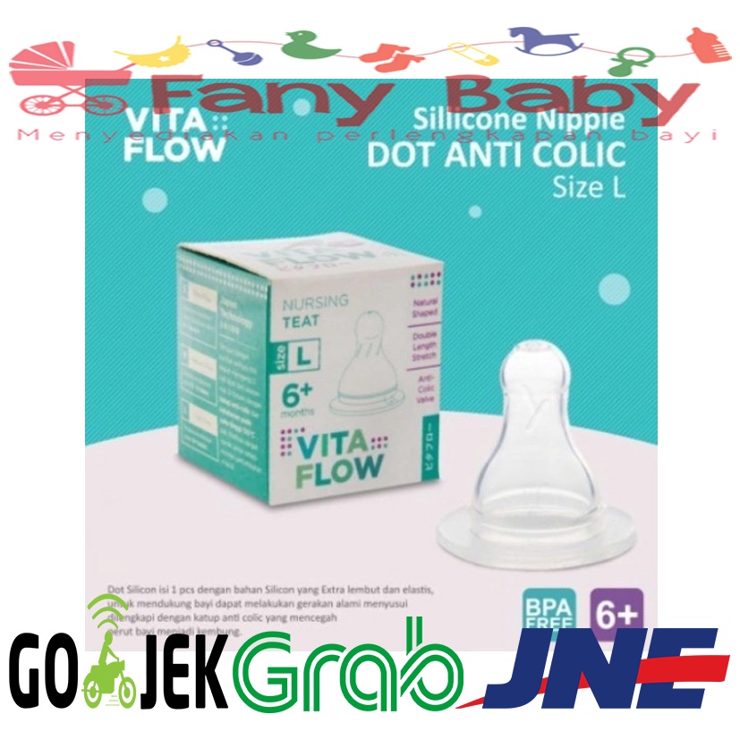 Vita Flow Silicone Nipple Nursing Teet Anti Colic