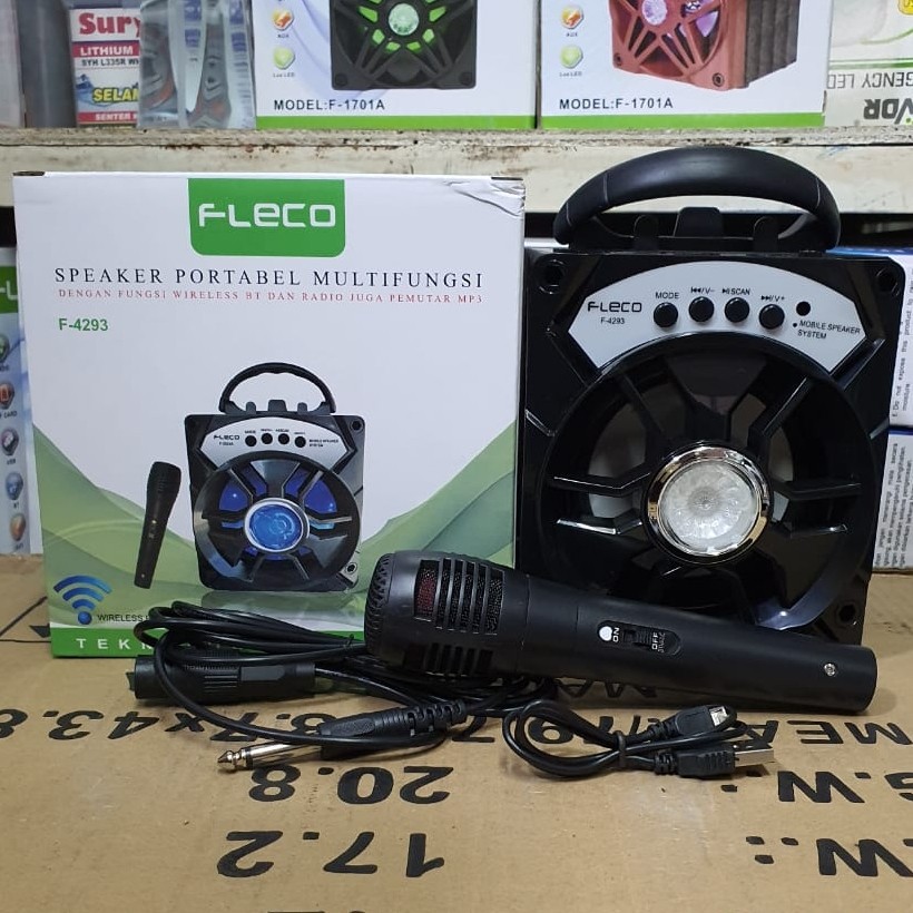 Speaker Bluetooth Multimedia Fleco F 4293 + Bonus Mic