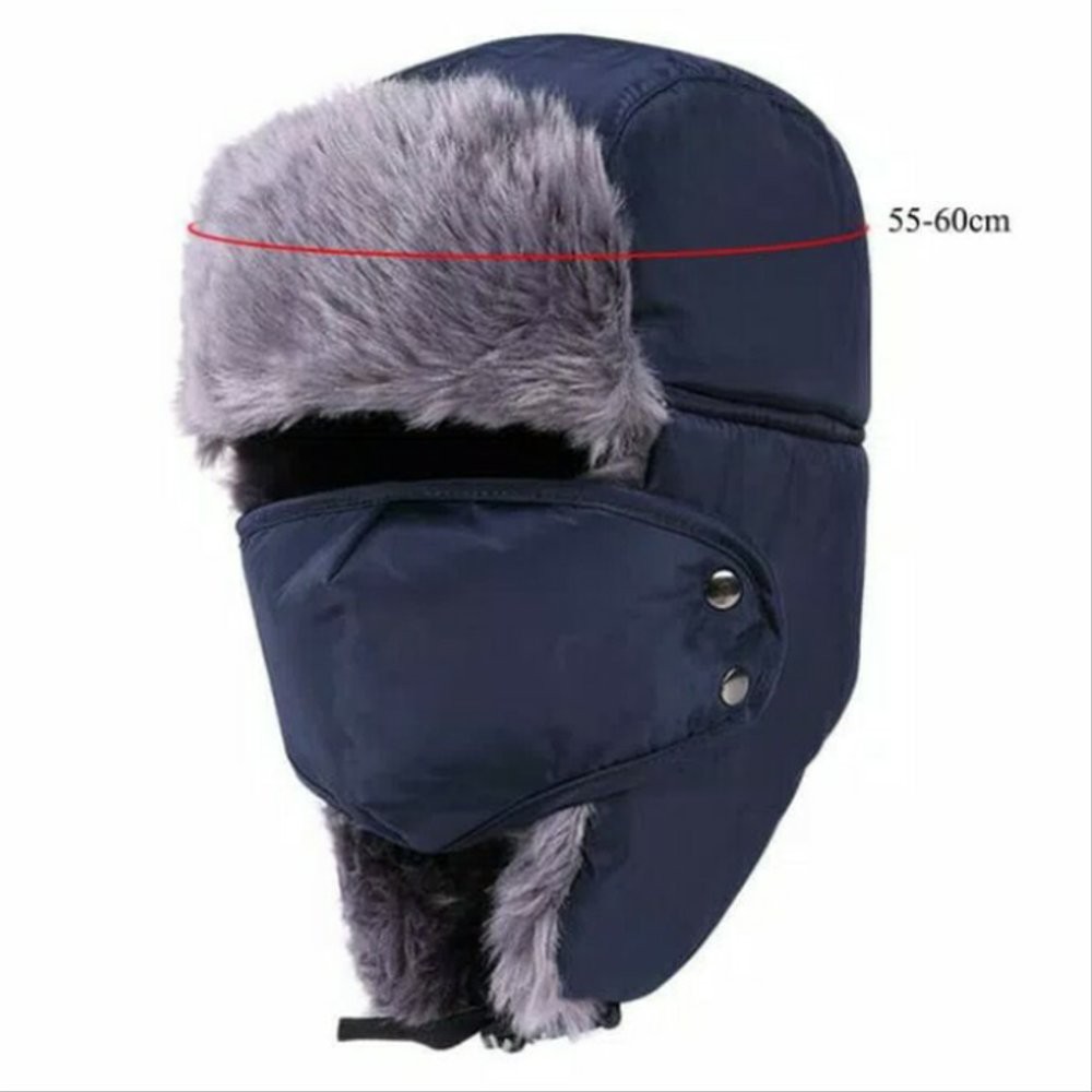 Topi Bomber Rusia ushanka topi import winter masker topi ski murah topi kupluk pria wanita topi