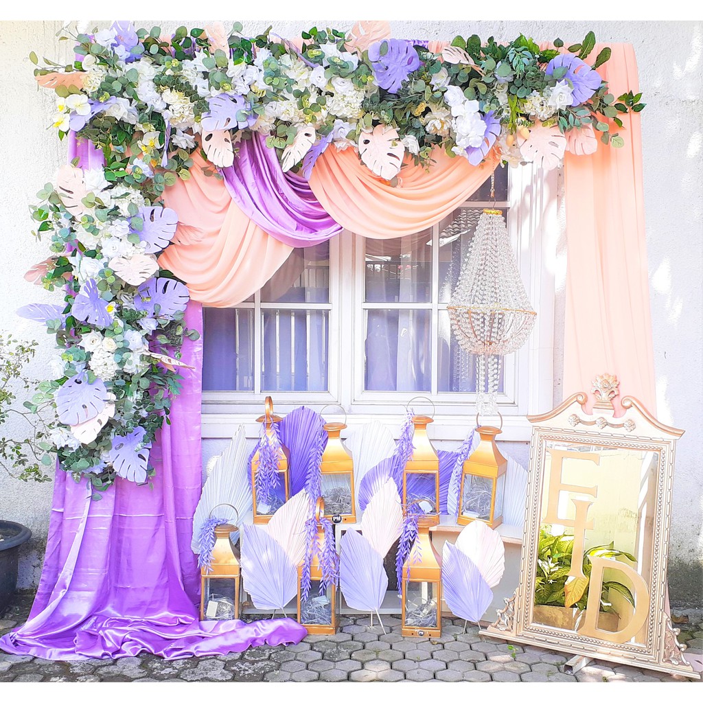 Kain Backdrop SATIN Background Dekor Decoration Foto Photography Dekorasi Lamaran Akad Nikah