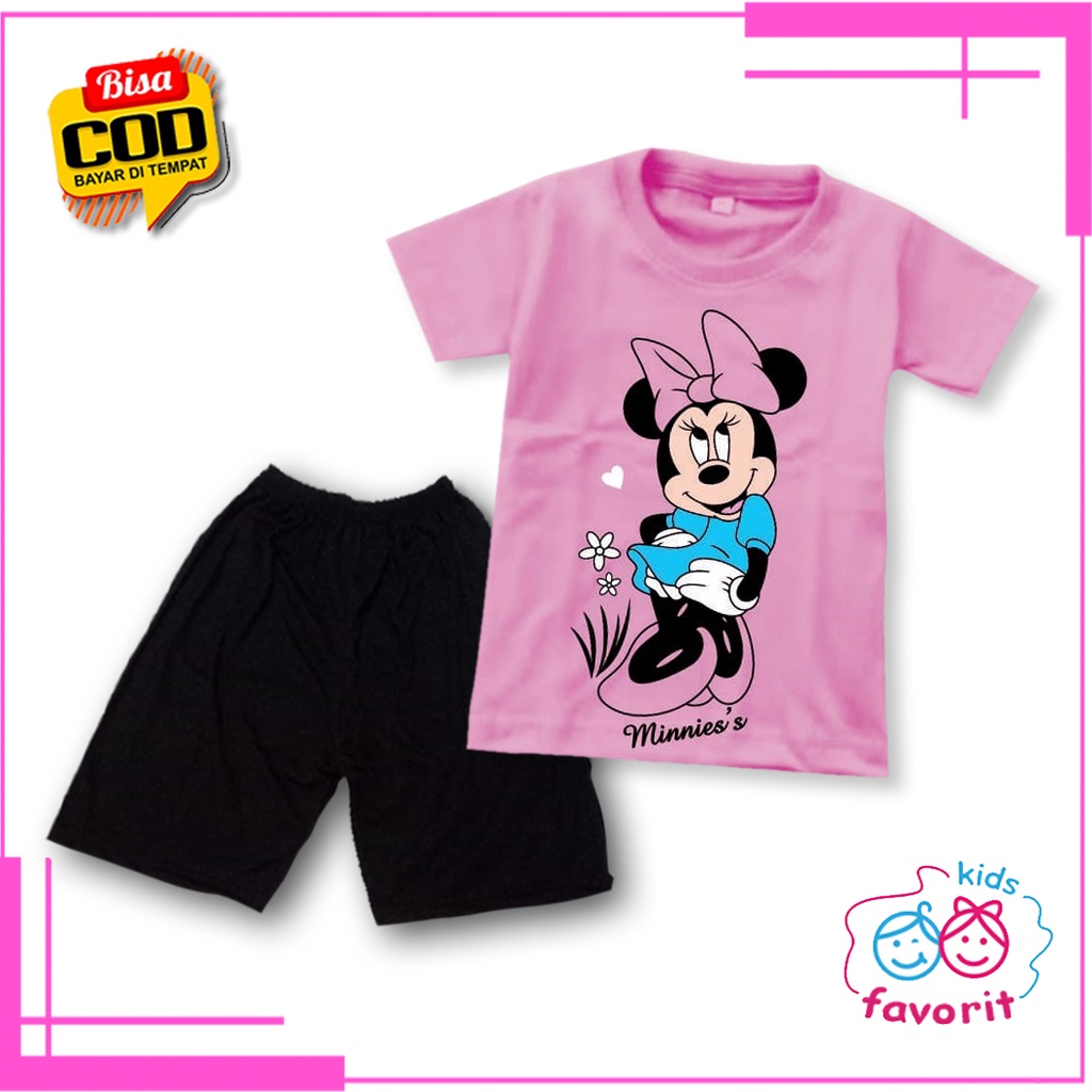 Favorit kids baju setelan anak perempuan lengan pendek