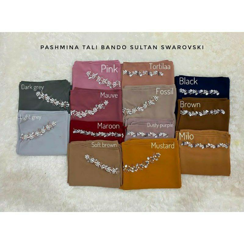 PASHMINA BANDO MUTIARA BY SAFARAH HIJAB
