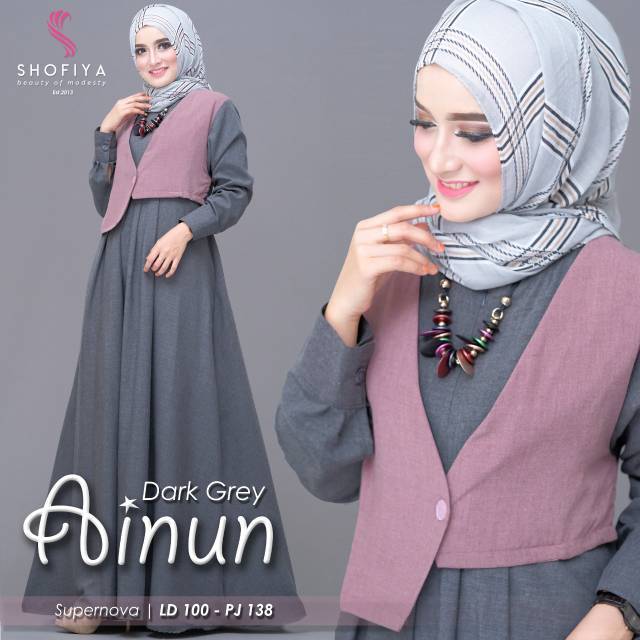 Ainun Dress (tanpa hijab) by Shofiya