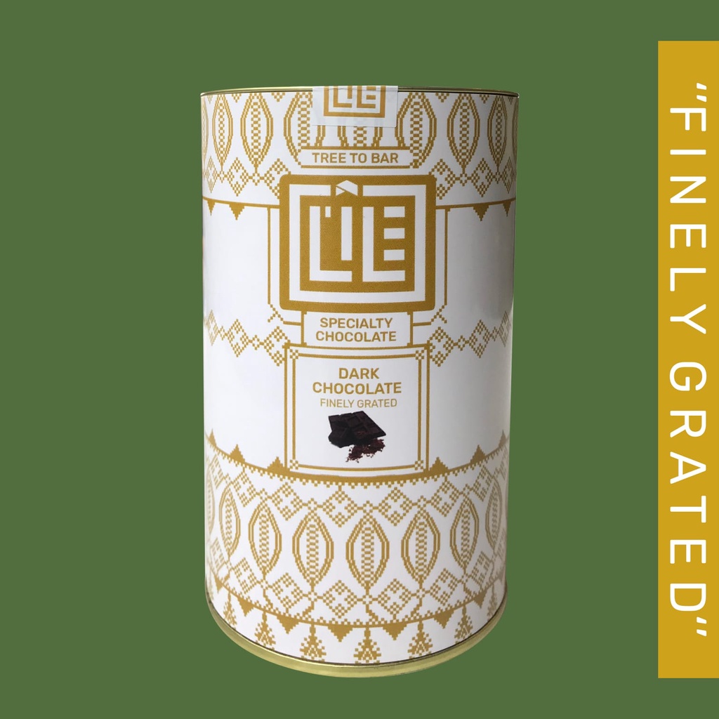 

LILE CHOCOLATE Sumatra Dark chocolate 54% Grated 200gr Dringking Tub