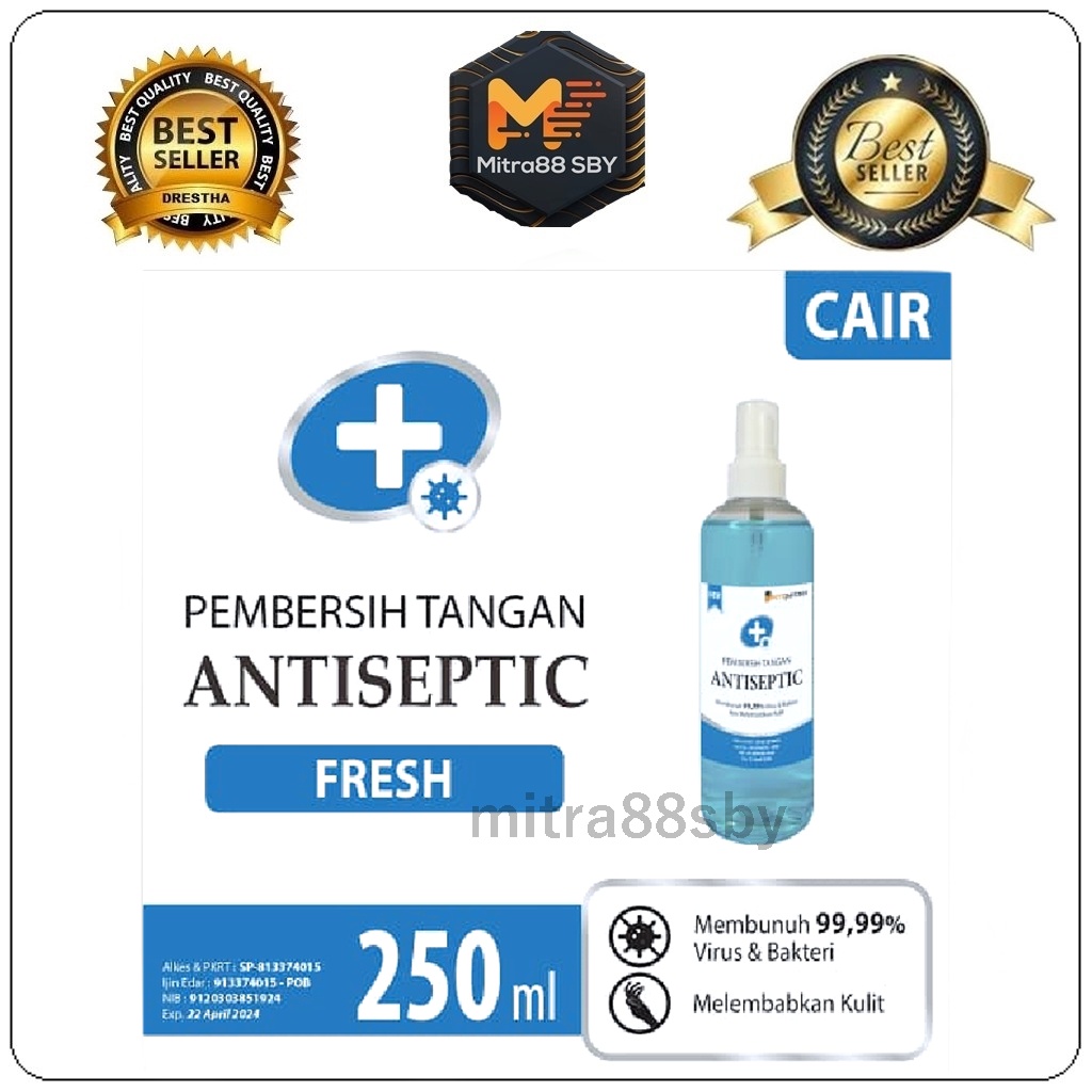 Mitra88sby Hand Sanitizer 60 ml 250 ml Spray bersetifikat izin edar