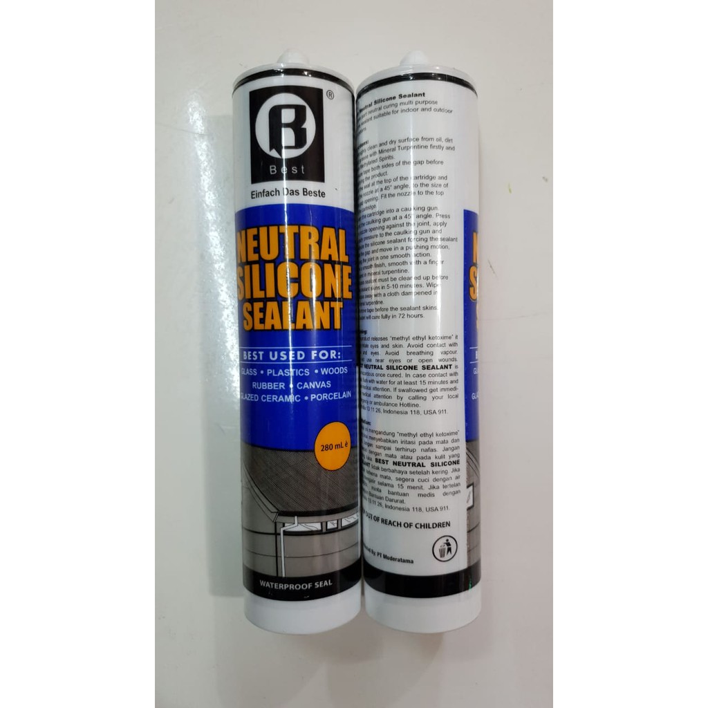 BEST Lem Silikon Silicone Sealant Neutral Kaca dextone