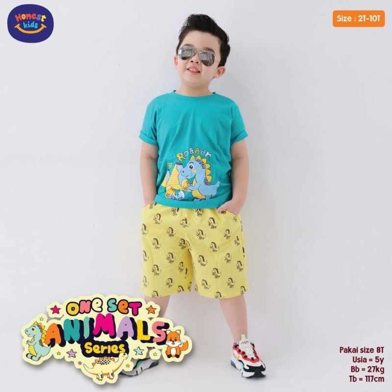 Setelan Animals By Honnest kids 2-10T