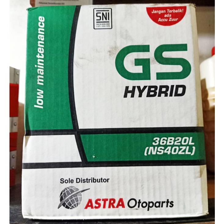Aki GS Hybrid NS 40 Z L/ Aki Mobil/ Jazz/ Agya/ Ayla