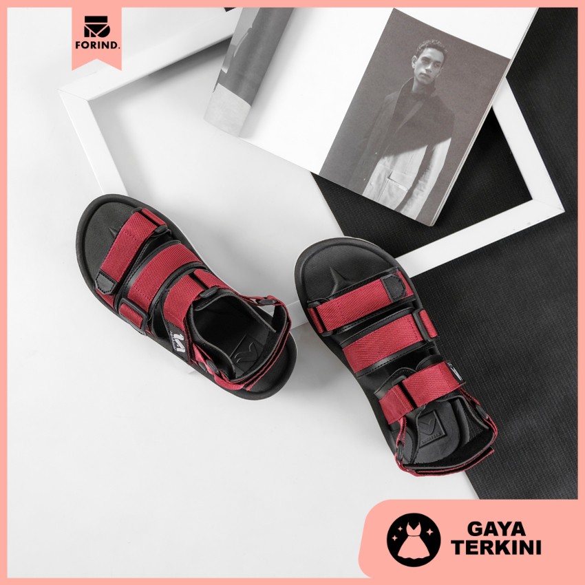 Alto Maroon | 36-41 | Sandal Gunung Original Kulit Santai Kasual Wanita Sendal Footwear | FORIND x Lvnatica