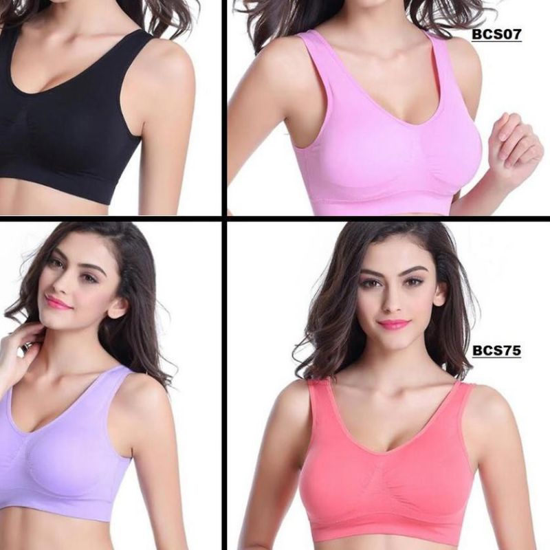 Daleman Bra colour set 3pcs / Set pakaian dalam bh warna wanita / import bra summer pastel classic